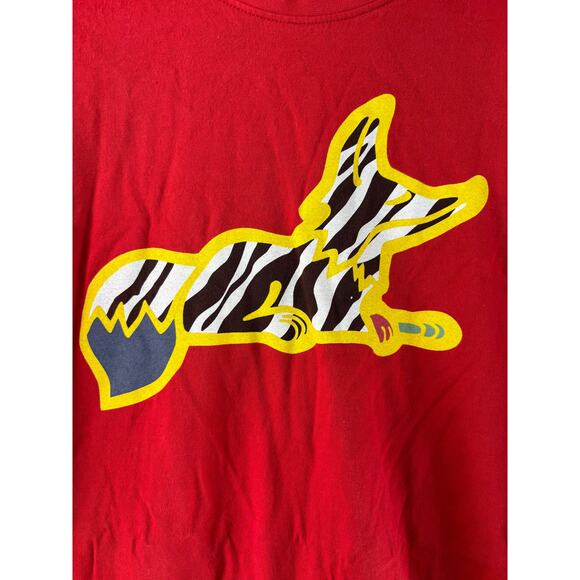 Akoo Cayenne Red Cotton Fox Trap Shirt Hip Hop Hustle Gang Mens Medium - Picture 3 of 6